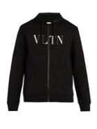 Valentino Vltn Logo-print Cotton-blend Hooded Sweatshirt