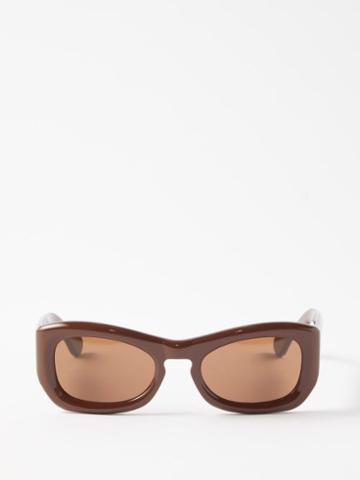 Port Tanger Eyewear - Temo D-frame Acetate Sunglasses - Mens - Brown