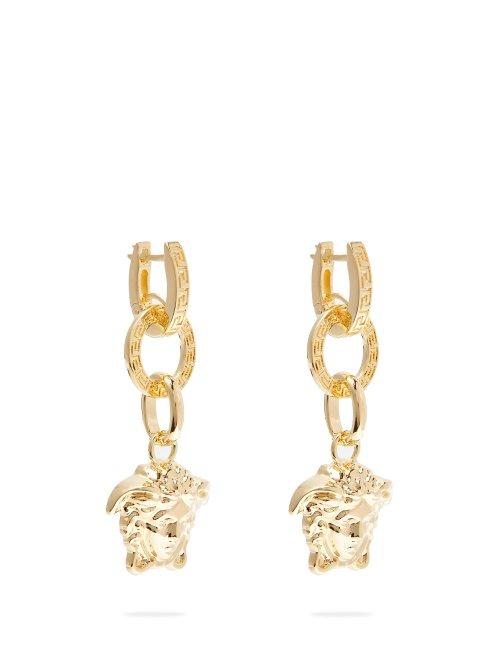 Matchesfashion.com Versace - Medusa Drop Earrings - Womens - Gold