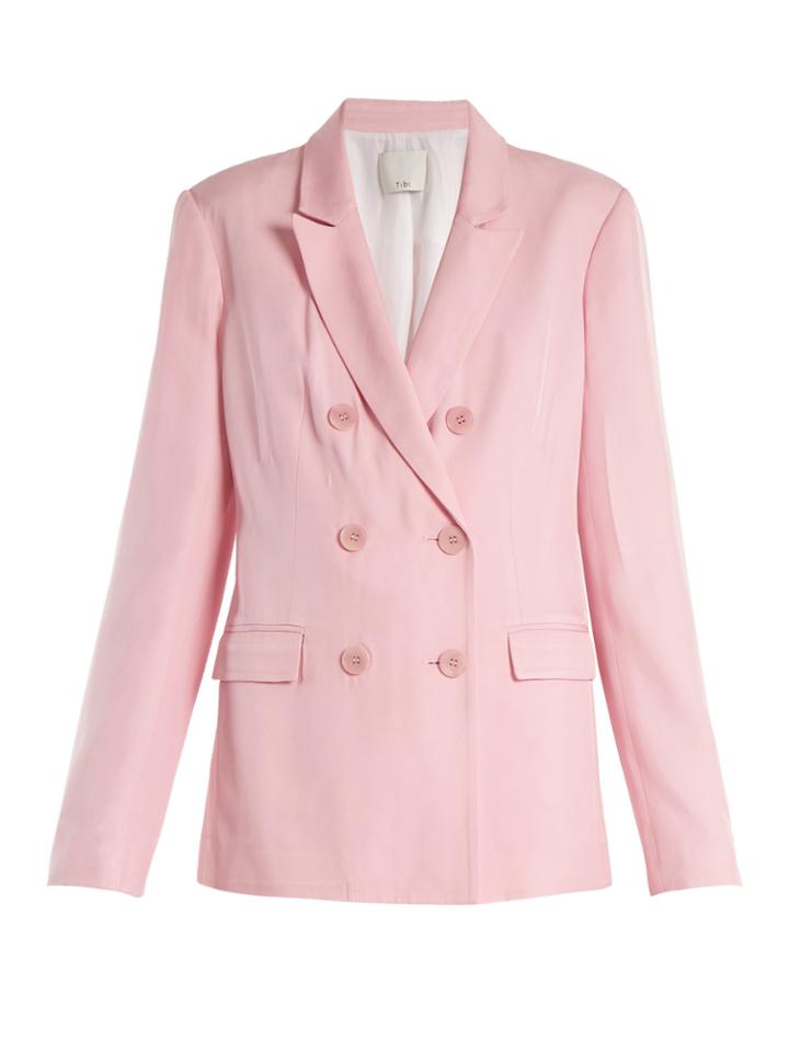 Tibi Steward Double-breasted Peak-lapel Blazer