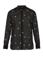 Saint Laurent Star-print Wool-blend Shirt