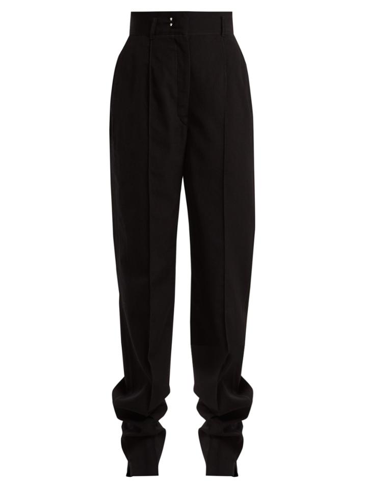 Lemaire High-rise Wool Straight-leg Trousers