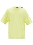 Matchesfashion.com Balenciaga - Logo Tab Cotton T Shirt - Mens - Yellow