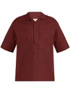 Marni Velcro-fastening Short-sleeved Cotton Shirt