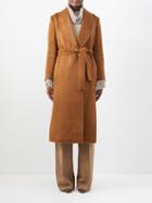 Giuliva Heritage - The Linda Alpaca-blend Wrap Coat - Womens - Brown
