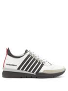 Matchesfashion.com Dsquared2 - 251 Striped Leather Trainers - Mens - White Black