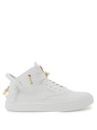 Buscemi 100mm Alce Grained-leather Mid-top Trainers