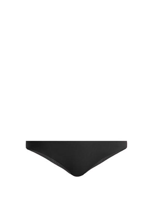 Matchesfashion.com Dos Gardenias - Billy Low Rise Bikini Briefs - Womens - Black