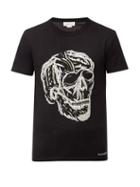 Matchesfashion.com Alexander Mcqueen - Skull-print Cotton-jersey T-shirt - Mens - Black