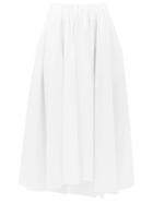 Matchesfashion.com Jil Sander - Nastya Linen-blend Midi Skirt - Womens - White