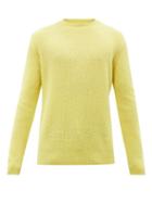 Sunflower - Rib-knit Alpaca-blend Sweater - Mens - Yellow