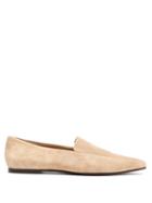 Matchesfashion.com The Row - Minimal Suede Loafers - Womens - Beige
