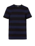 Matchesfashion.com A.p.c. - Archie Striped Cotton Jersey T Shirt - Mens - Blue
