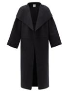 Matchesfashion.com Totme - Annecy Double-faced Wool-blend Coat - Womens - Black