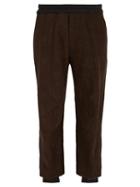 Matchesfashion.com By Walid - Victor Two Tone Cotton Blend Trousers - Mens - Brown