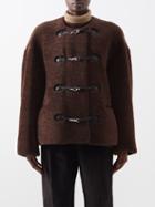 Toteme - Teddy Clasp-front Shearling Jacket - Womens - Brown
