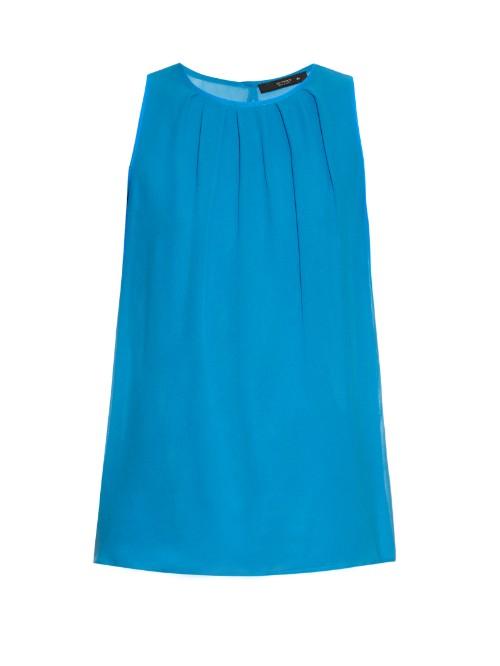 Etro Sleeveless Silk-crepe Top
