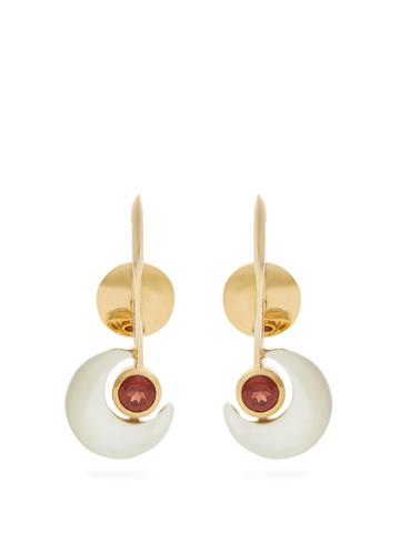 Ara Vartanian X Kate Moss Garnet & Gold Earrings