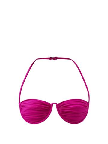 Isa Boulder - Tri Underwired Recycled-fibre Bikini Top - Womens - Fuschia