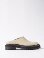 Proenza Schouler - Leather Backless Loafers - Womens - Natural