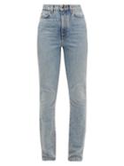 Matchesfashion.com Khaite - Daria High-rise Slim-leg Jeans - Womens - Light Denim