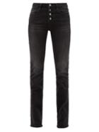 Matchesfashion.com Frame - Le Mini Boot Bootcut Jeans - Womens - Dark Grey