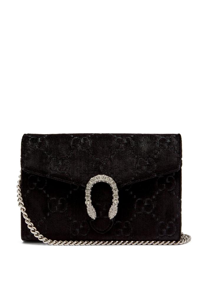 Gucci Dinoysus Gg Velvet Mini Shoulder Bag