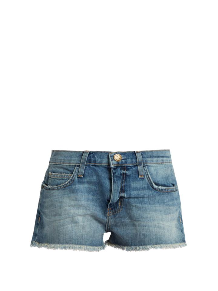 Current/elliott The Gam Frayed-hem Shorts