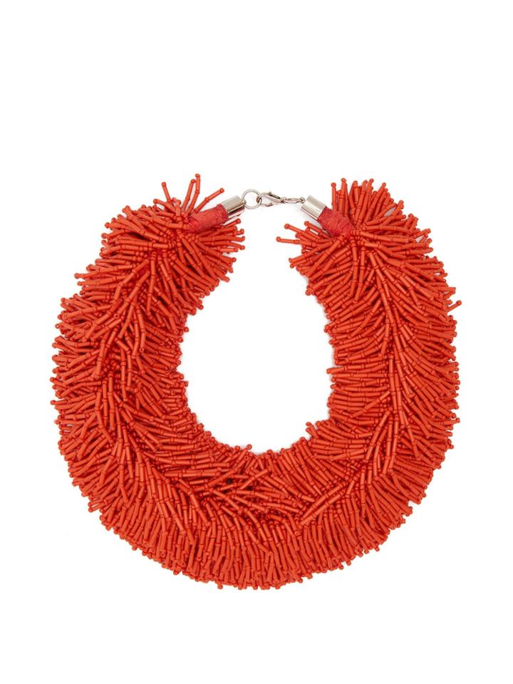 Vanda Jacintho Shower Bead-embellished Necklace