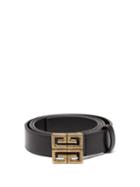 Matchesfashion.com Givenchy - 4g Leather Belt - Mens - Black