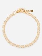 Shay - Diamond & 18kt Gold Square-link Chain Necklace - Womens - Gold Multi