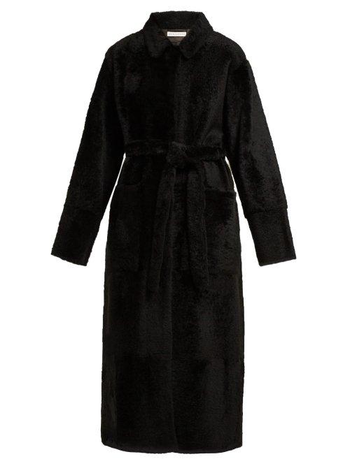 Matchesfashion.com Ins & Marchal - Diabolo Shearling Coat - Womens - Black
