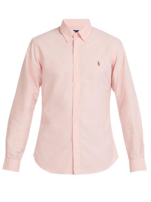 Matchesfashion.com Polo Ralph Lauren - Slim Fit Cotton Oxford Shirt - Mens - Pink