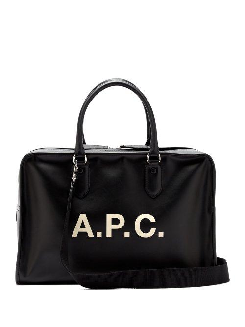 Matchesfashion.com A.p.c. - Paul Logo Print Holdall - Mens - Black
