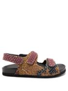 Matchesfashion.com By Walid - Felix 18th-century French Tapestry Linen Sandals - Mens - Dark Purple