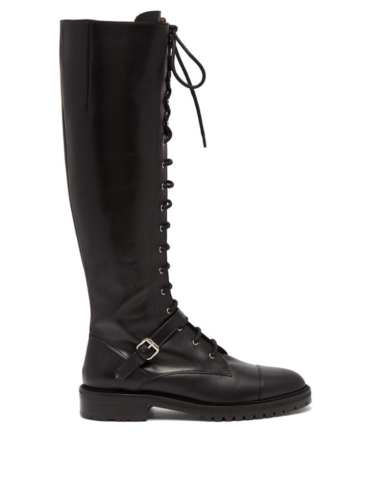Tabitha Simmons Alfri Lace-up Leather Knee-high Boots