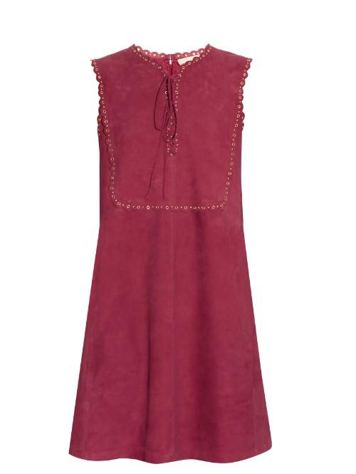 Vanessa Bruno Edane Suede Dress