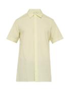 Matchesfashion.com 1017 Alyx 9sm - Stevie Logo Jacquard Short Sleeved Cotton Shirt - Mens - Yellow