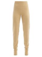 Matchesfashion.com Extreme Cashmere - Tapered-leg Stretch-cashmere Track Pants - Womens - Camel