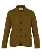 Matchesfashion.com Oliver Spencer - Lenen Single Breasted Linen Jacket - Mens - Green