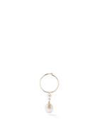 Ladies Fine Jewellery Sophie Bille Brahe - L'eau Pearl & 14kt Gold Single Hoop Earring - Womens - Pearl