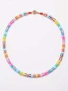 Roxanne Assoulin - Fruit Stripe Enamel Necklace - Womens - Multi