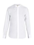 Matchesfashion.com Saint Laurent - Wingtip Collar Cotton Poplin Shirt - Mens - White