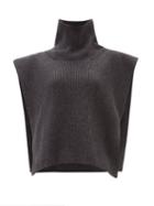 Totme - Roll-neck Ribbed-wool Sleeveless Top - Womens - Grey
