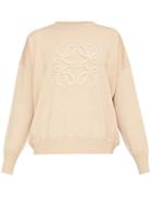 Matchesfashion.com Loewe - Anagram-appliqu Sweater - Womens - Camel