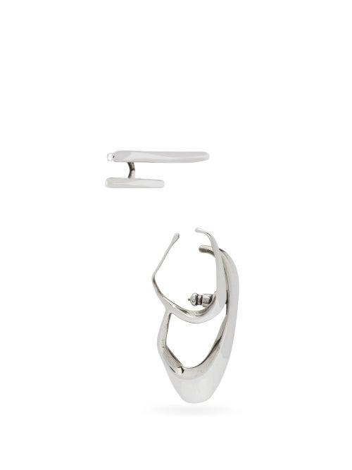 Matchesfashion.com Alexander Mcqueen - Set Of Two Right Ear Cuffs - Womens - Silver