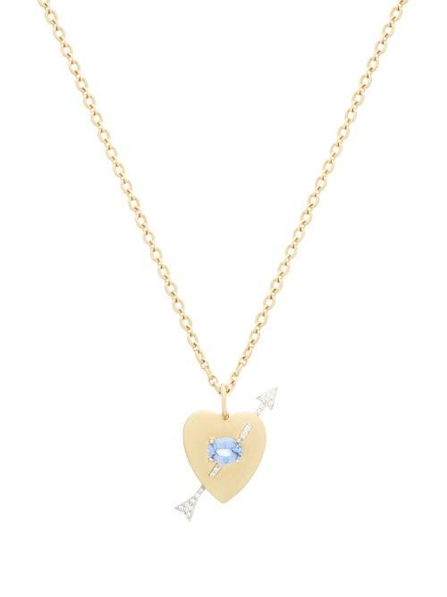 Matchesfashion.com Irene Neuwirth - Noksa Diamond, Sapphire & 18kt Gold Necklace - Womens - Yellow Gold