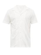 Matchesfashion.com Hamilton And Hare - Cuban Collar Cotton Piqu Shirt - Mens - White