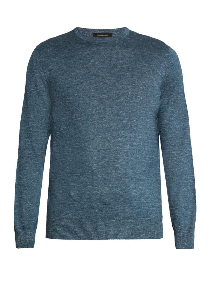 Ermenegildo Zegna Melange Cashmere-blend Sweater