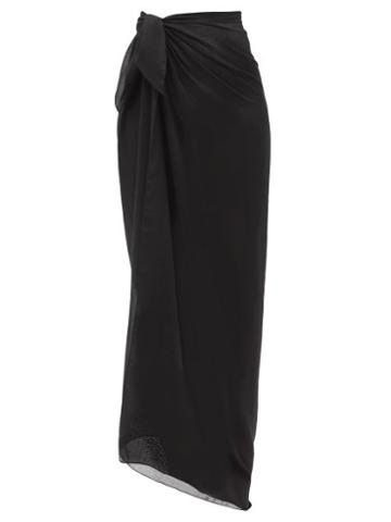 Wardrobe.nyc Wardrobe. Nyc - Cashmere-blend Voile Sarong - Womens - Black